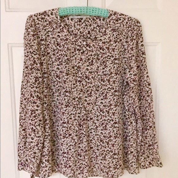 Gerard Darel Tops - Gerard Darel Silk floral poet style blouse(FR46/US12)-NWOT